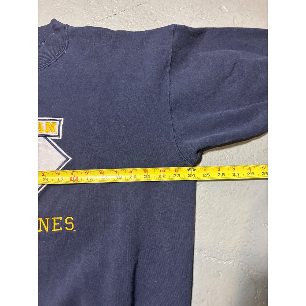 Vintage Michigan Wolverines Crewneck Nutmeg USA Embroidered XL 90s NCAA - Picture 7 of 8